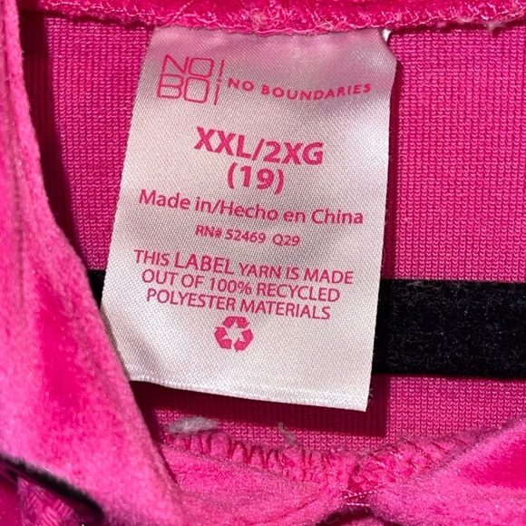 90s Barbie Pink Velour Pullover with "Original" Graphic - Picture 3 of 3